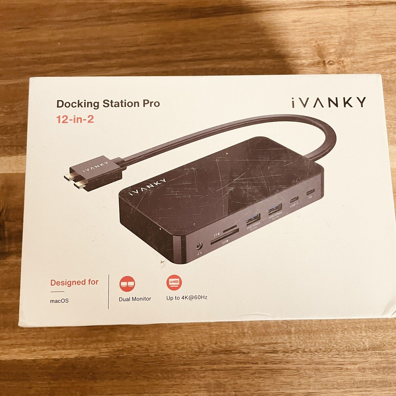 iVANKY FusionDock 1 MacBook Docking Station Pro 12 In 2, with 180W Power Adapter