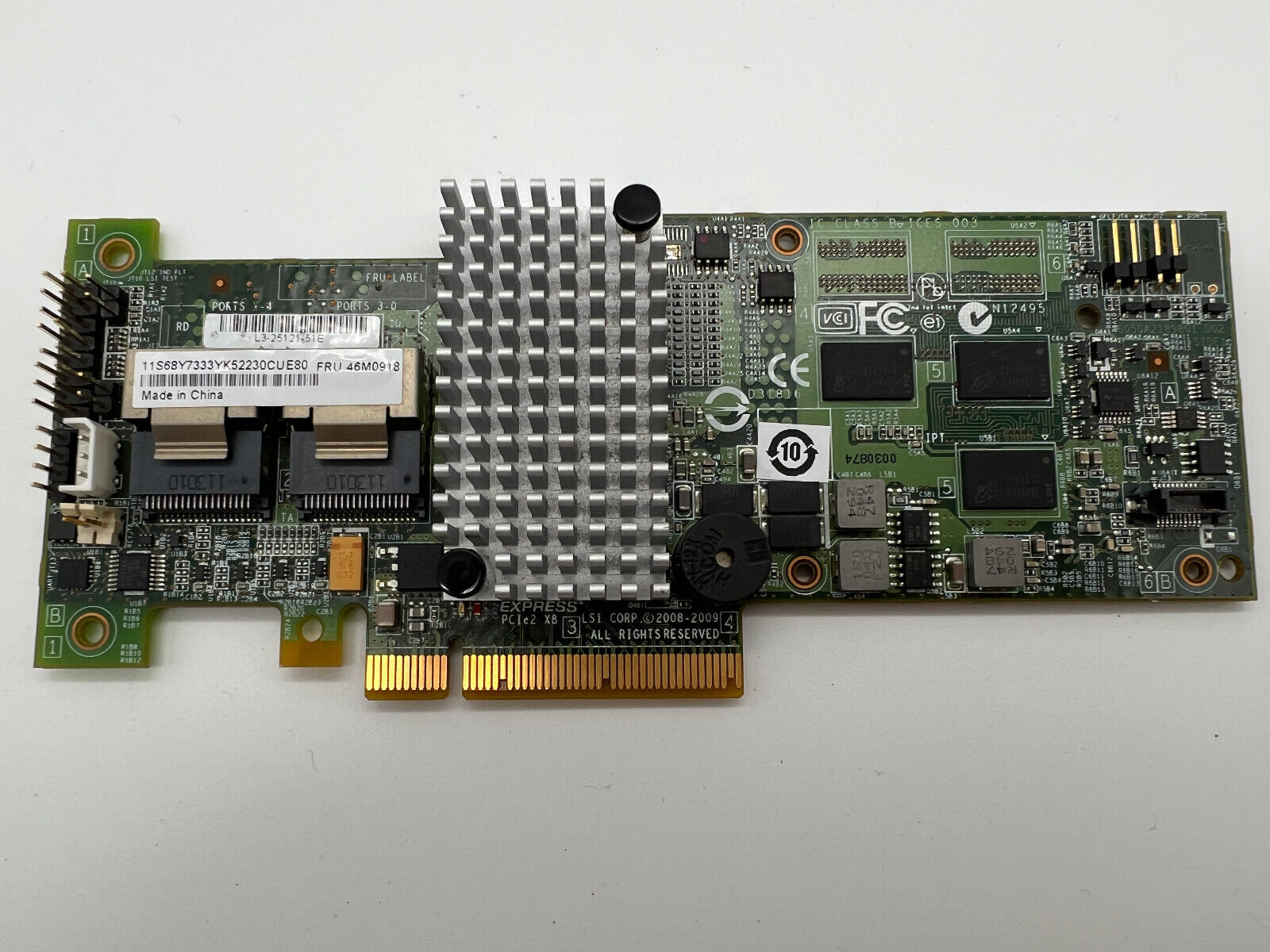 LSI IBM L3-25121 46M0918 SAS PCIe x8 RAID Controller Card (Lot 4)