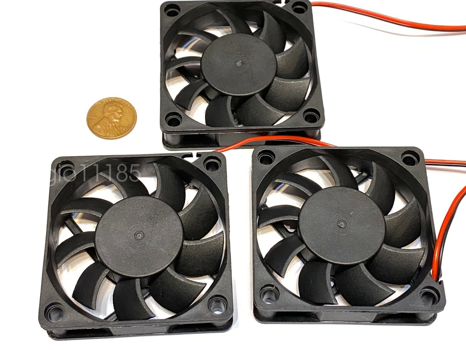 3 Pieces 6015 12v 60mm 6cm pc case 2pin cooling heatsink 6015 Fan