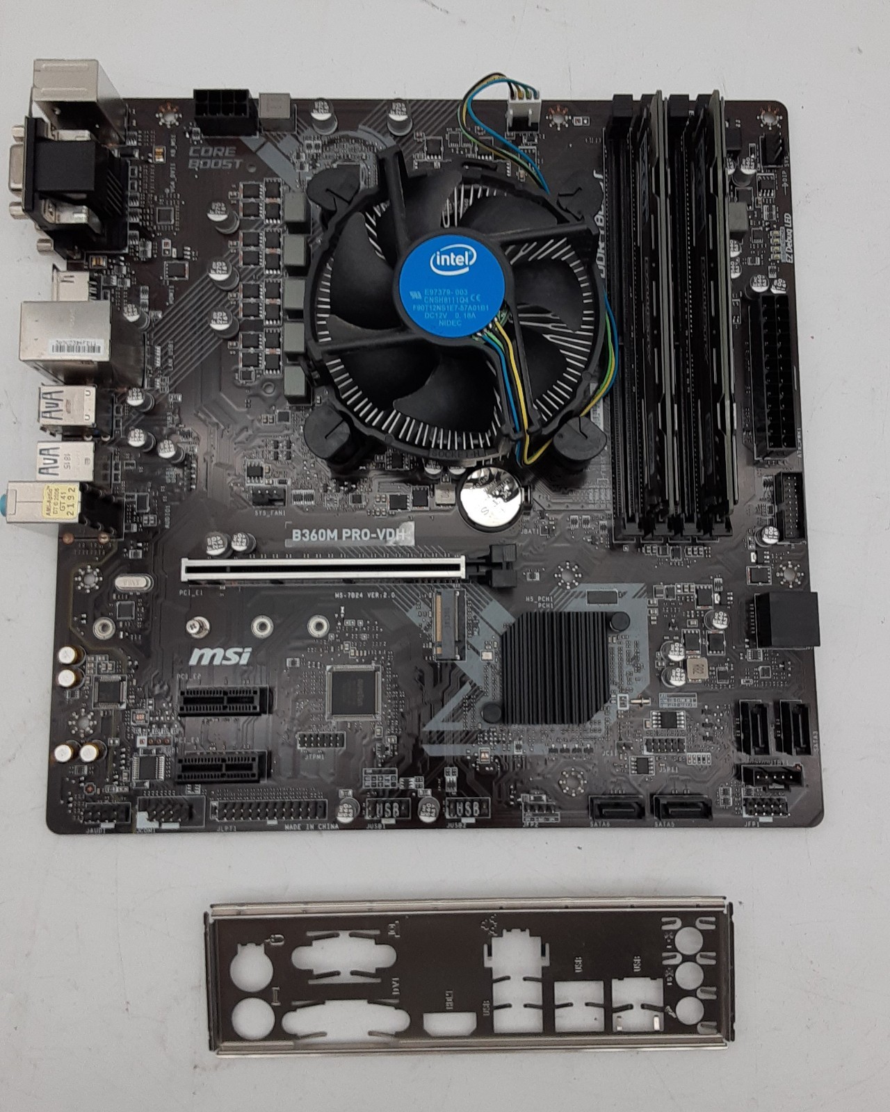 MSI B360M PRO-VDH mATX Motherboard w/i3-8100 CPU | 16GB RAM | Tested