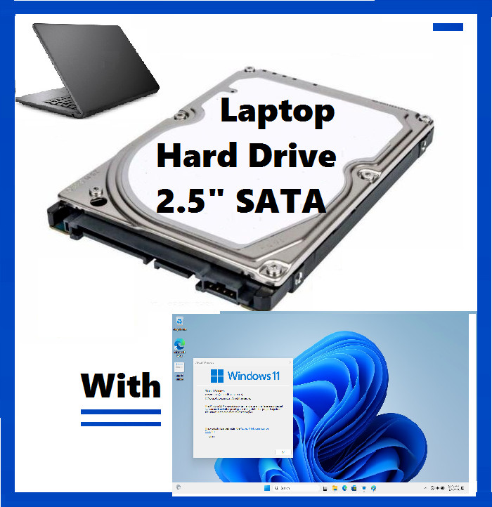 128GB 2.5" SSD SATA III Drive with UEFI Windows 11 Pro Installed               a