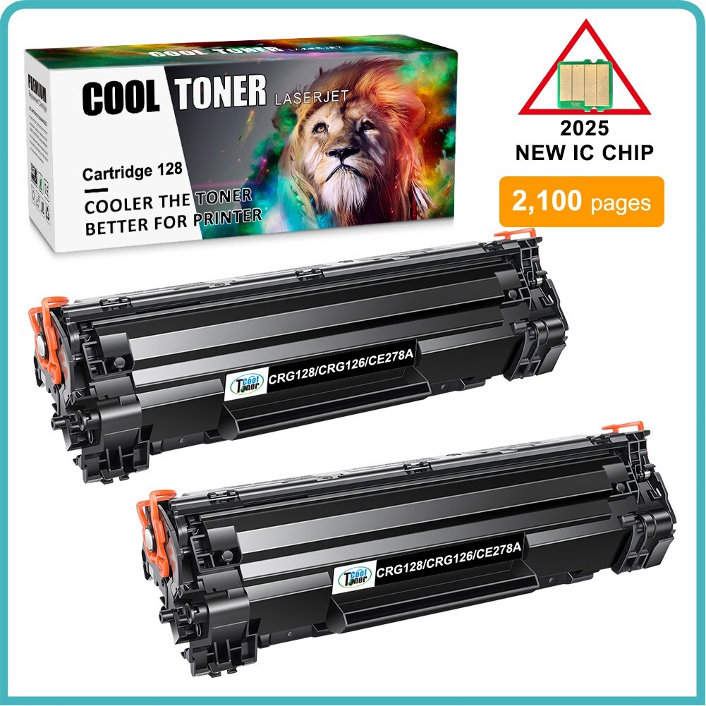 2PK High Yield Toner CRG-128 Compatible With Canon ImageCLASS D550 D530 MF4880dw