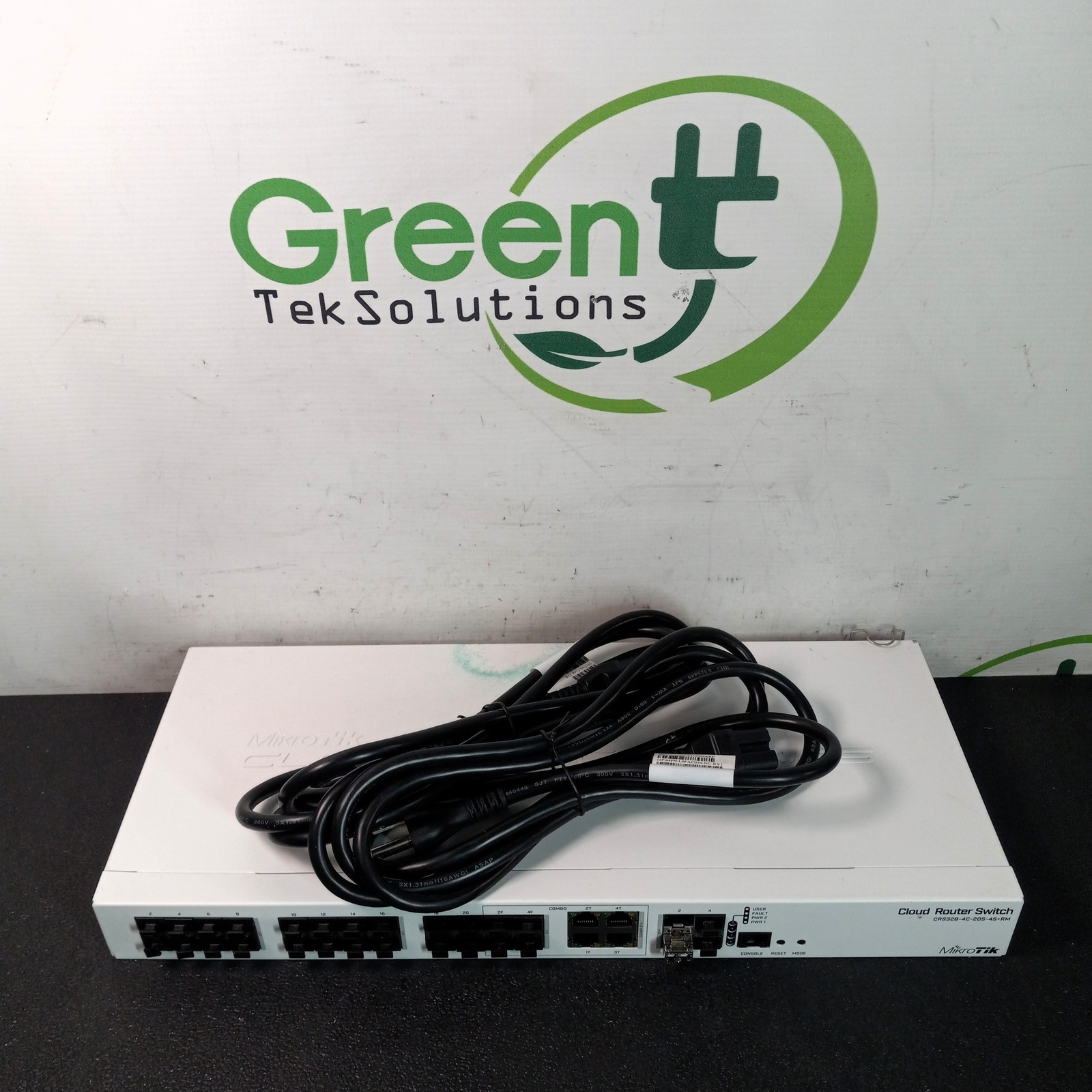 MikroTik CRS328-4C-20S-4S+RM Managed Smart Switch w Power Cords