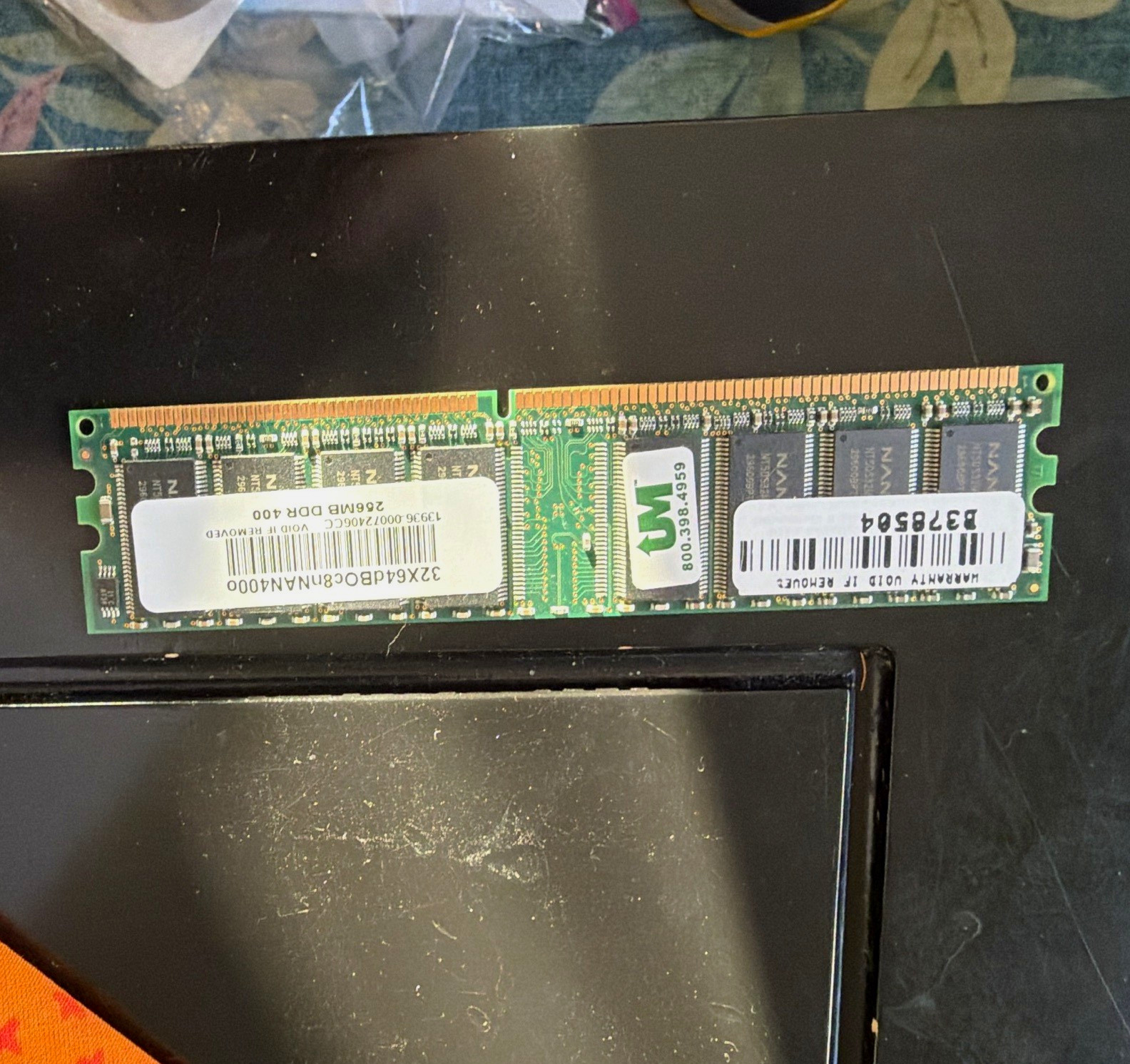 256MB DDR SDRAM DDR400 184-Pin DIMM Desktop RAM Module 13936-00072406CC