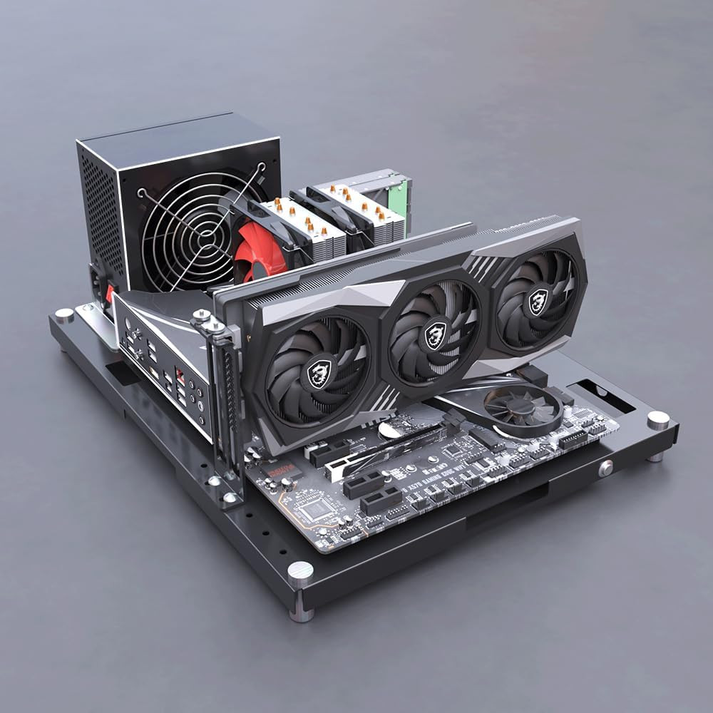 DIY Computer Case PC Frame Desktop Open Chassis Case PC Test Bench Support Mothe