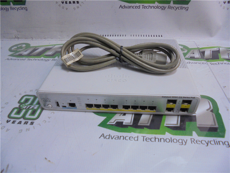 Cisco WS-C3560CG-8PC-S V03 PoE Switch 8-Port Gigabit 4 SFP USB Console Used