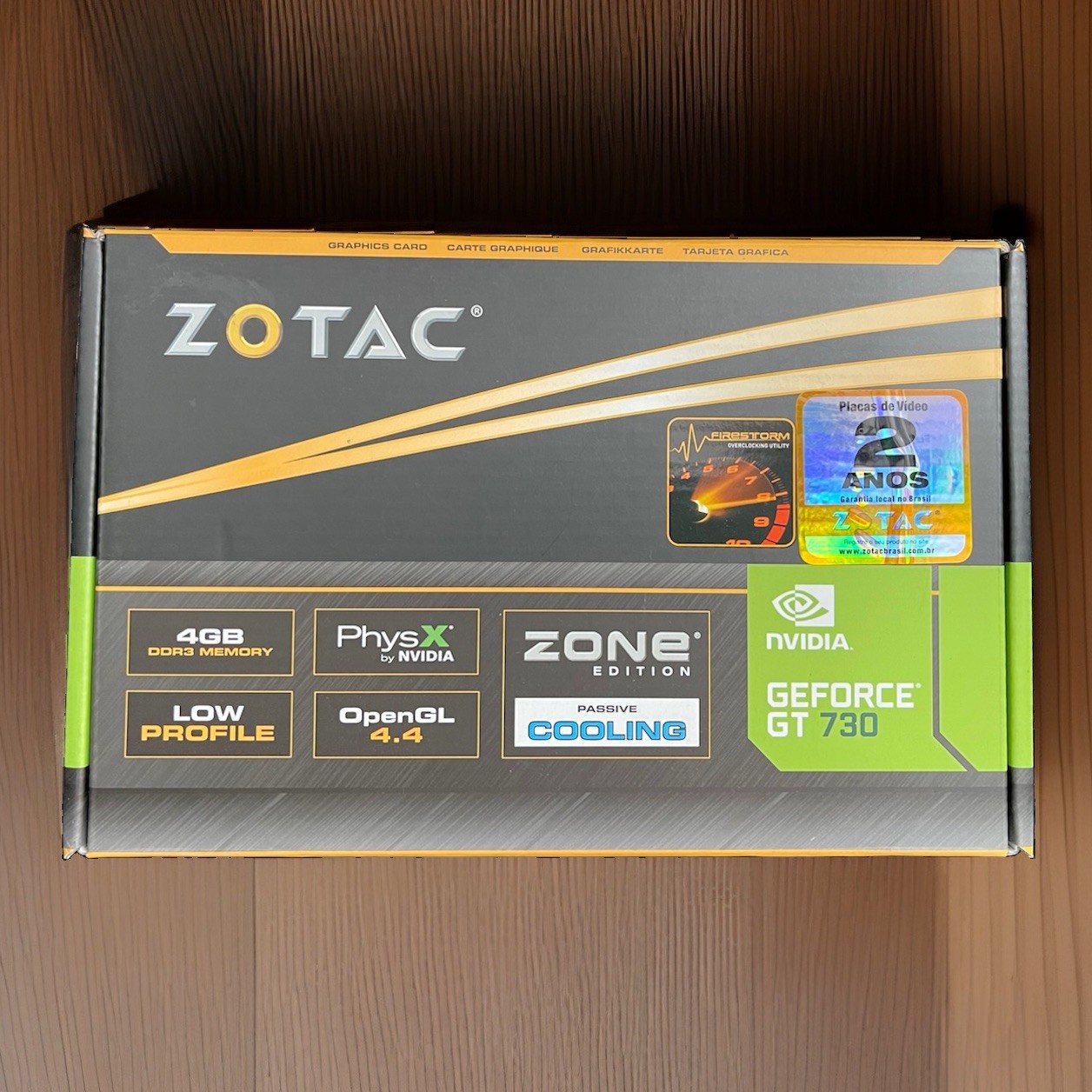 ZOTAC NVIDIA GEFORCE GT 730 ZONE EDITION 4GB DDR3 64-BIT GRAPHICS CARD W/Disc