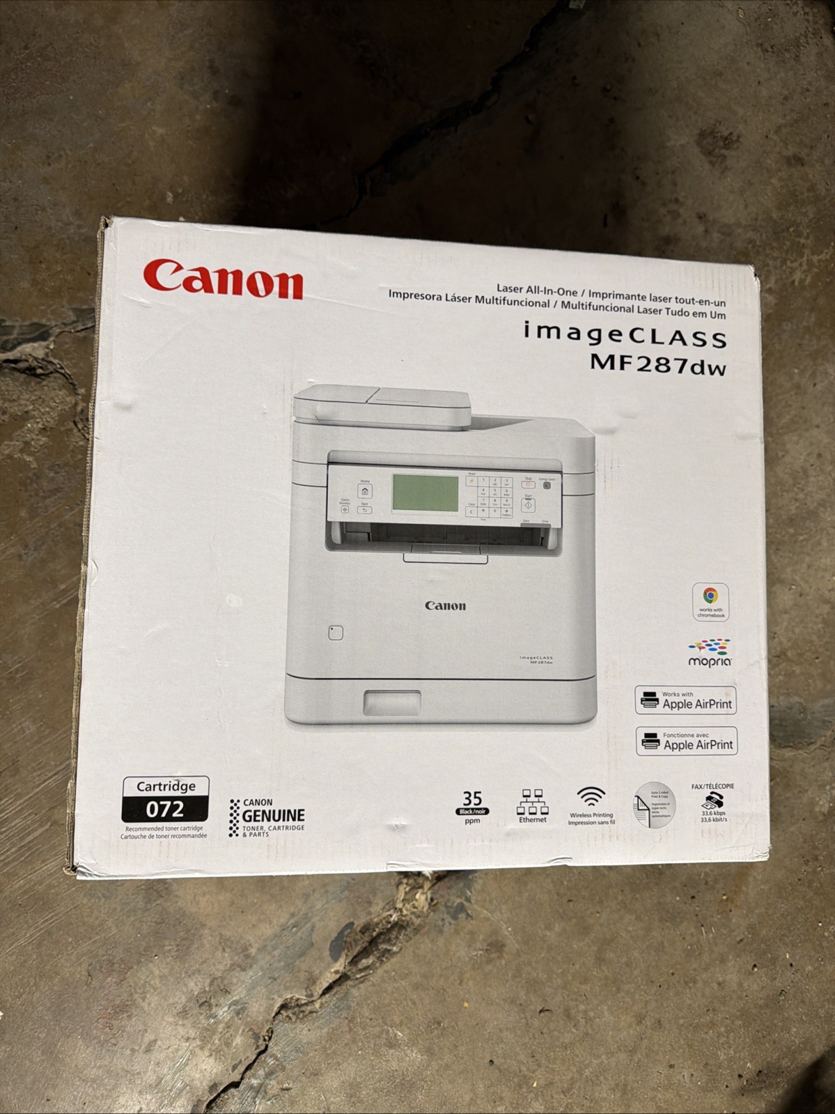 Canon imageCLASS MF287dw Wired/Wireless Laser Multifunction Printer - Monochrome