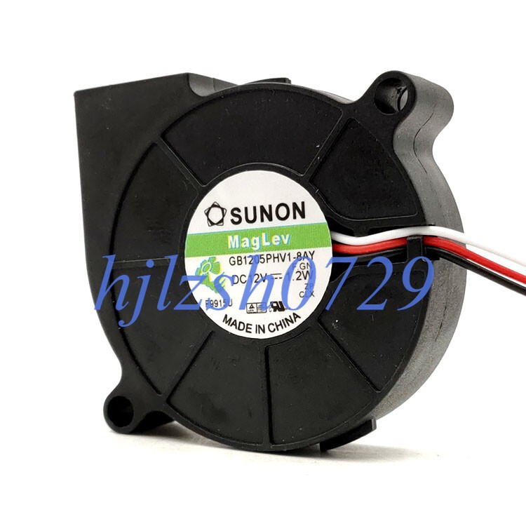 1pc SUNON GB1205PHV1-8AY 5015 5CM 12V 1.2W 3-wire Blower Cooling Fan