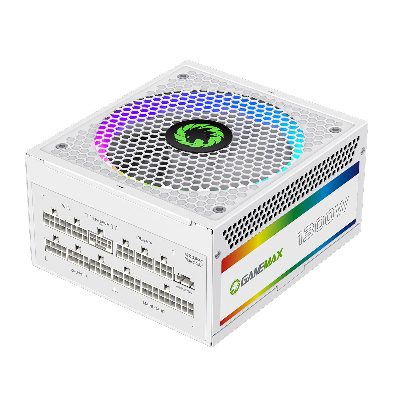 1300W Power Supply, ATX 3.0 & PCIE 5.0 Ready, 80+ Platinum Certified, Addressabl