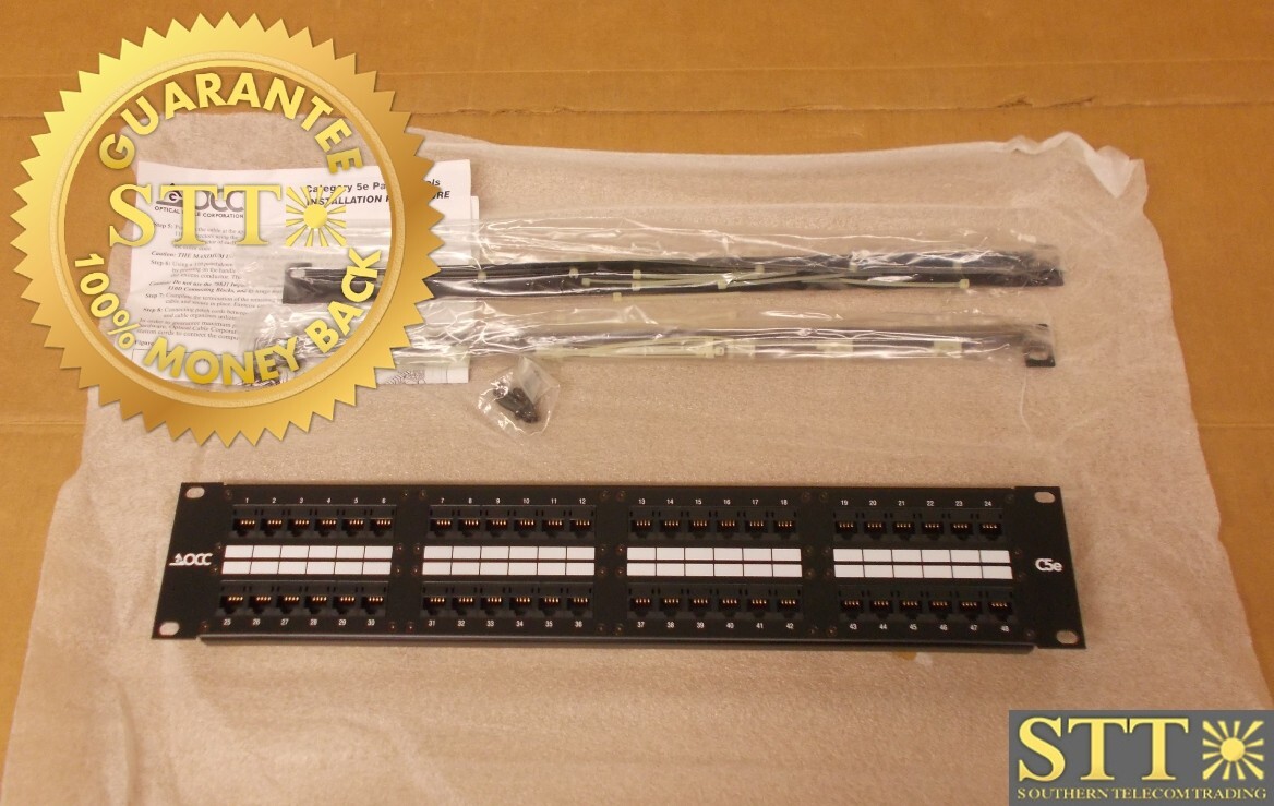 DCC4888/110A5E OCC PATCH PANEL 48 PORT CAT 5E EIAB/EIAA NEW