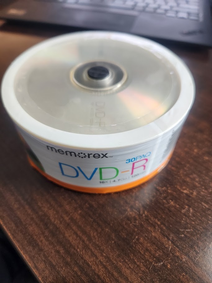 DVD-R 30 Pack Spindle - 16x 4.7GB Memorex  120 Minutes Blank DVD-R