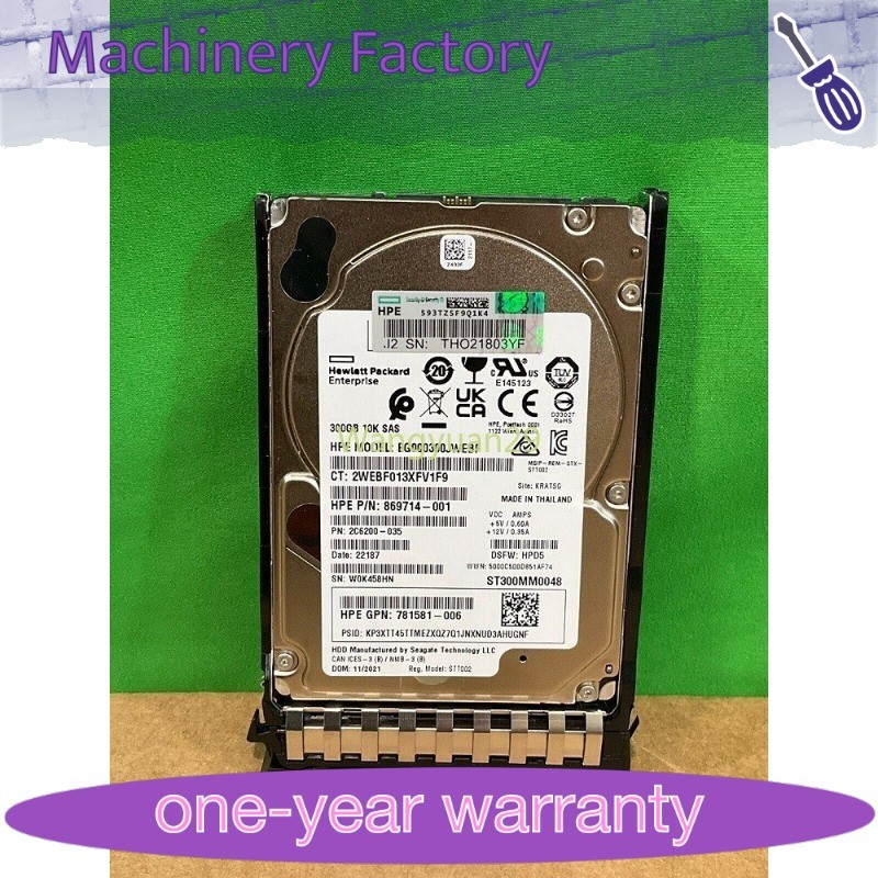 NEW Compatible P40430-B21 P40785-001 HPE 300GB SAS 12G 10K 2.5" ENT Server HDD