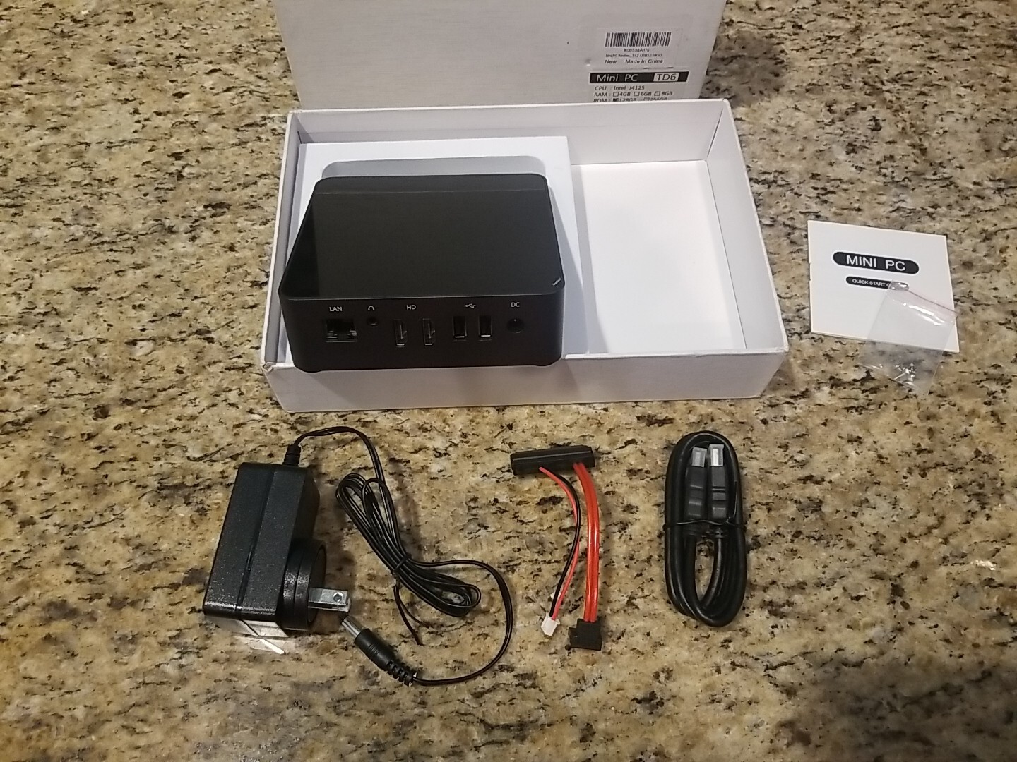 Mini PC TD6 Intel J4125 Quad Core 2.7GHz 8GB RAM DDR4 128GB SSD *Open-box/New*