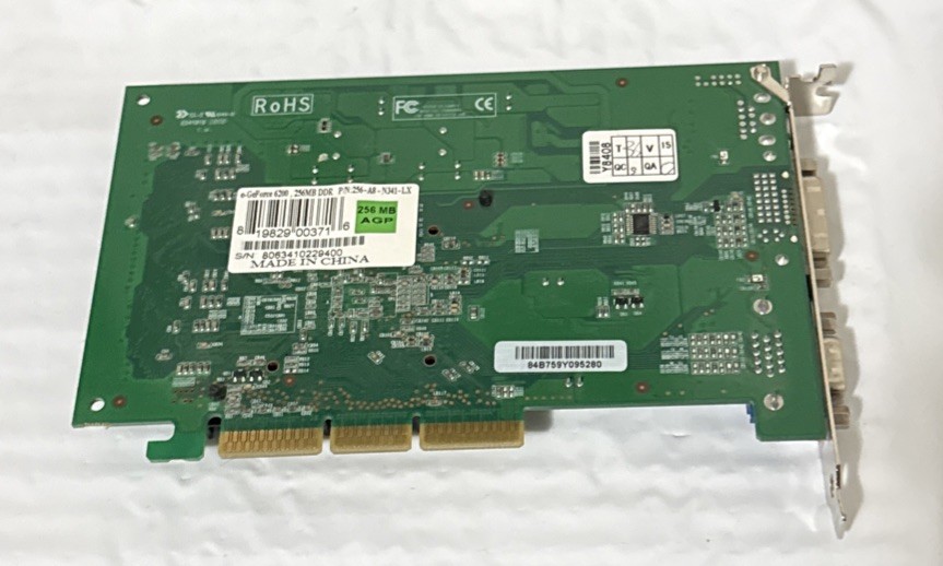 EVGA 256-A8-N341-LX e-GeForce 6200 256MB DDR2 AGP Graphics Card