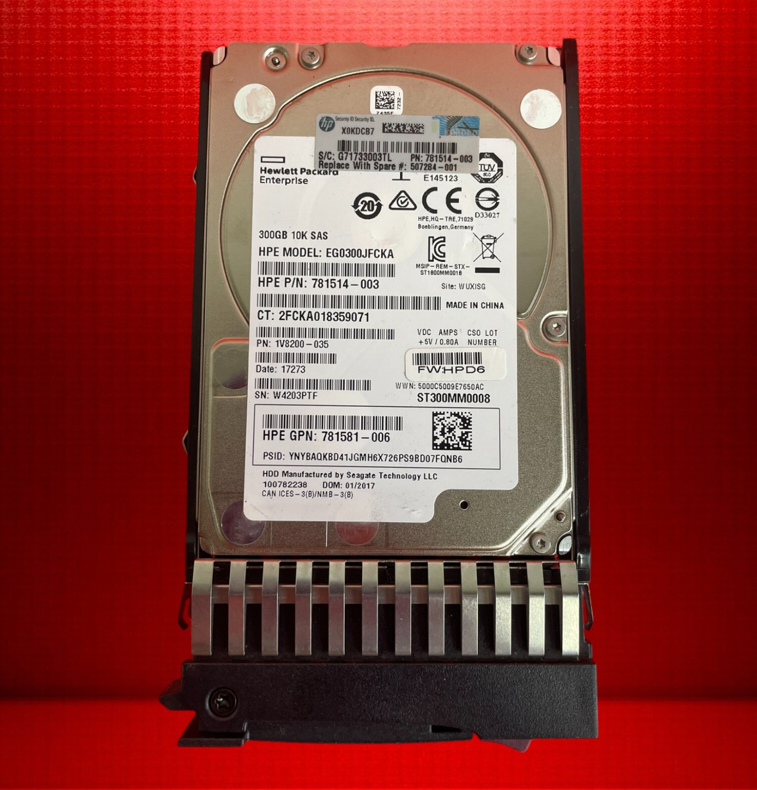 HPE EG0300JFCKA 300GB 10K SAS HDD - New or Used