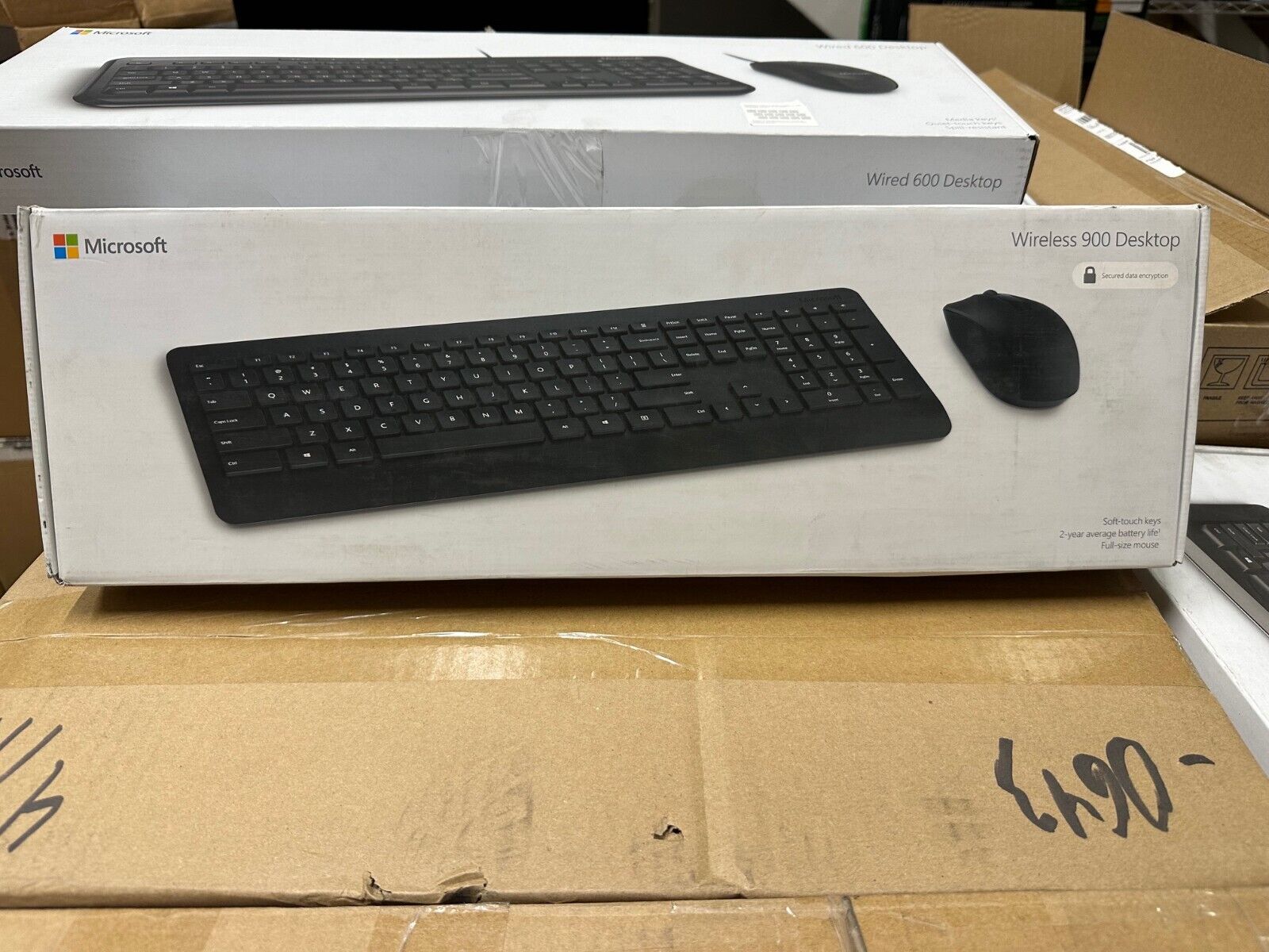 NEW DENTED BOX Microsoft Wireless Desktop 900 Keyboard & Mouse Bundle PT3-00001