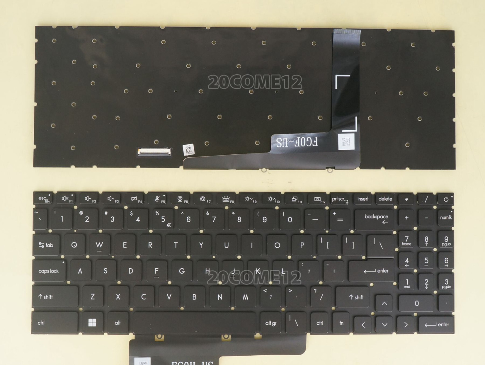 New For MSI Stealth GS77 12UE GS77 12UG 12UH keyboard Per-Key RGB backlit US