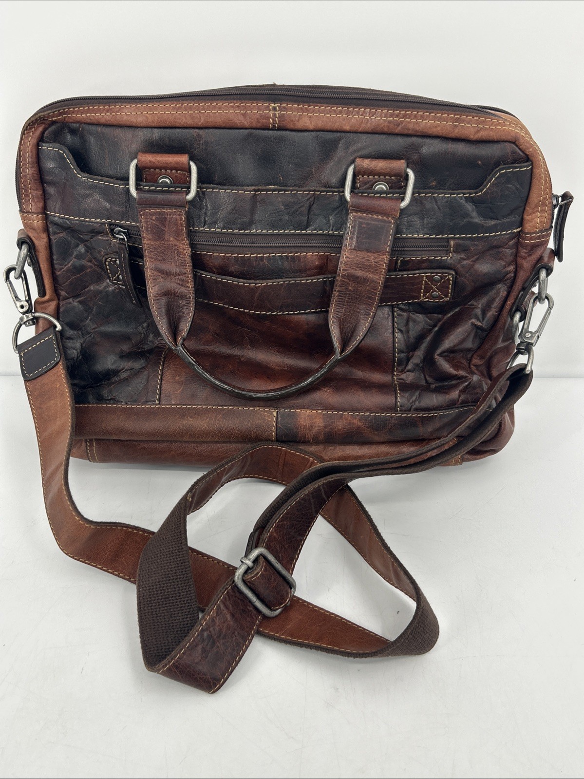 Jack Georges Voyager Professional Briefcase DOUBLE ENTRY TOP ZIP 15”