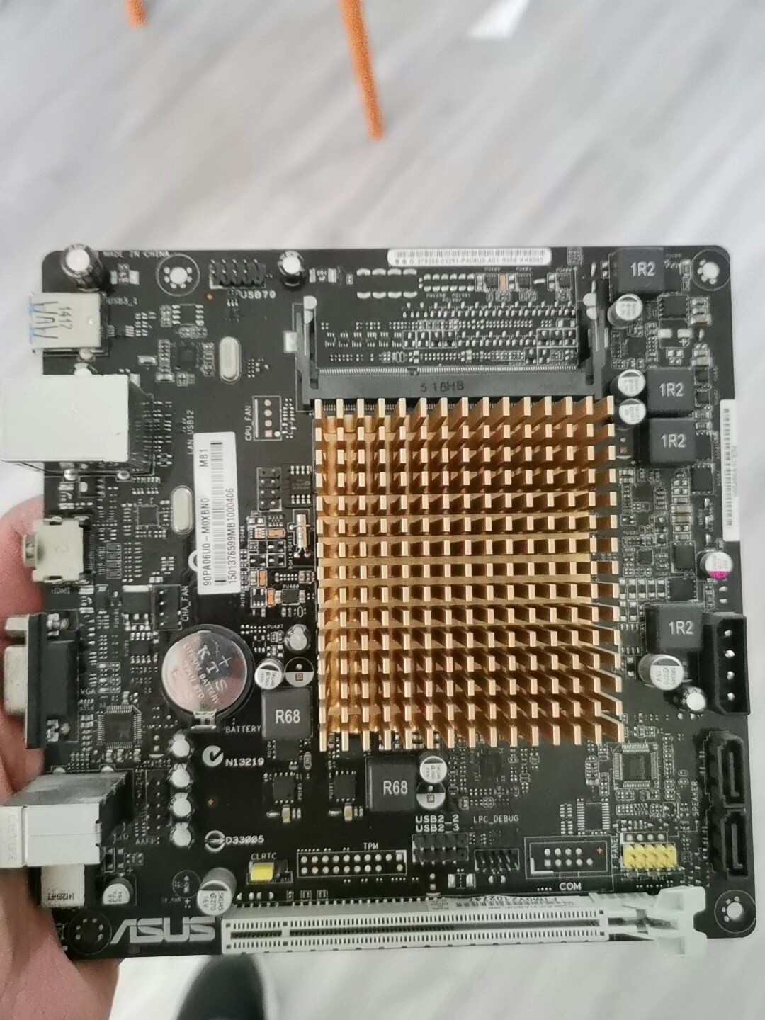 ASUS J2900-K Mini ITX 17x17 Motherboard DC Power Support Laptop DDR3 RAM Pulled