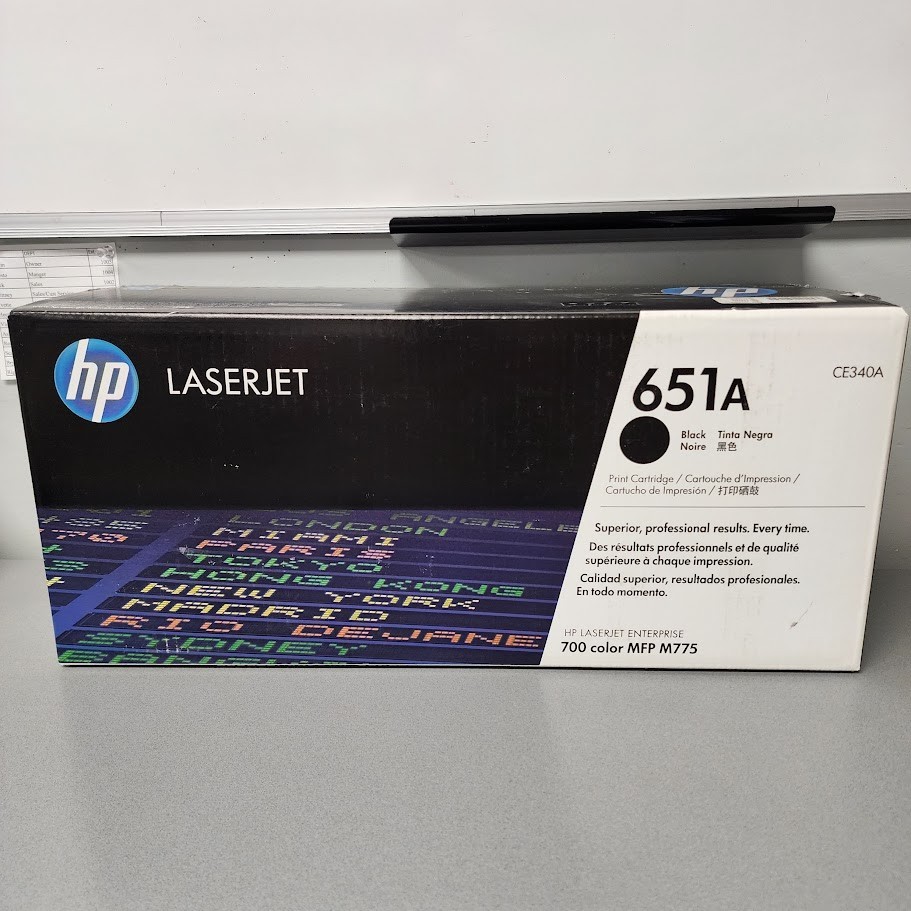 HP CE340A (HP 651A) Black Toner Cartridge