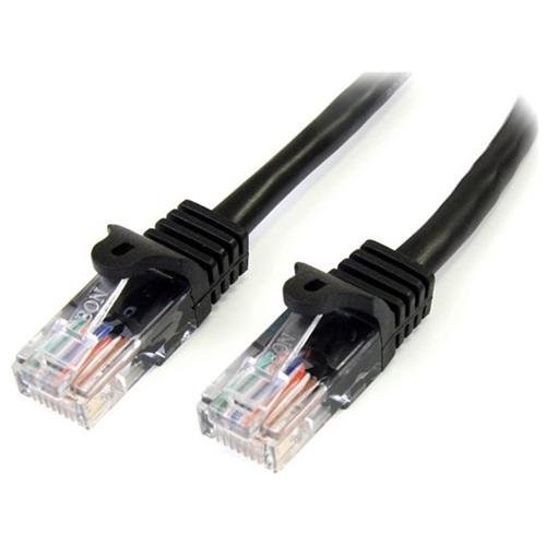 StarTech 45PATCH50BK 50ft Cat5e Black Patch Cable RJ45