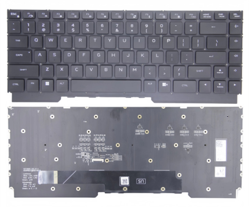 New for Dell Alienware M15 R7 M15 R6 M15 R5 US Mechanical Keyboard RGB Backlit