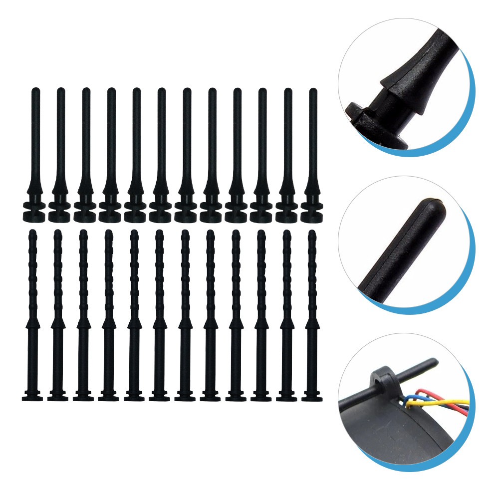 24Pcs Reusable Silicone Rubber Computer Case Fan Screws Anti Noise Shockproof