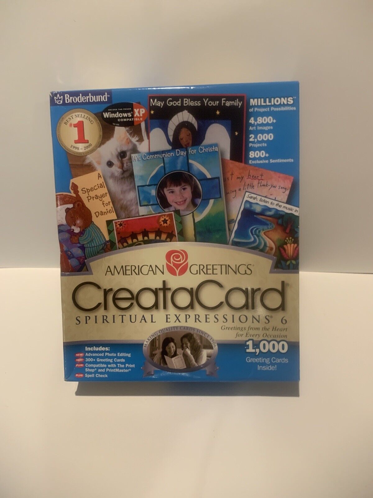 American Greetings CreataCard Spiritual Expressions 6 PC CD create custom design