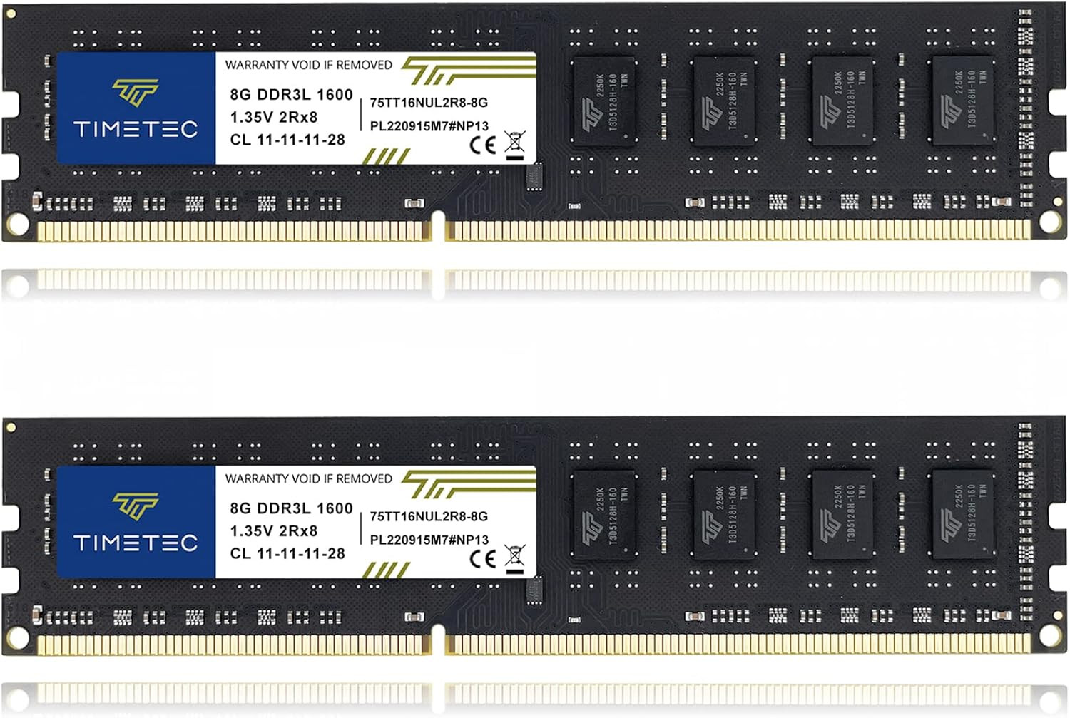 Timetec 16GB KIT(2x8GB) DDR3L / DDR3 1600MHz (DDR3L-1600) 