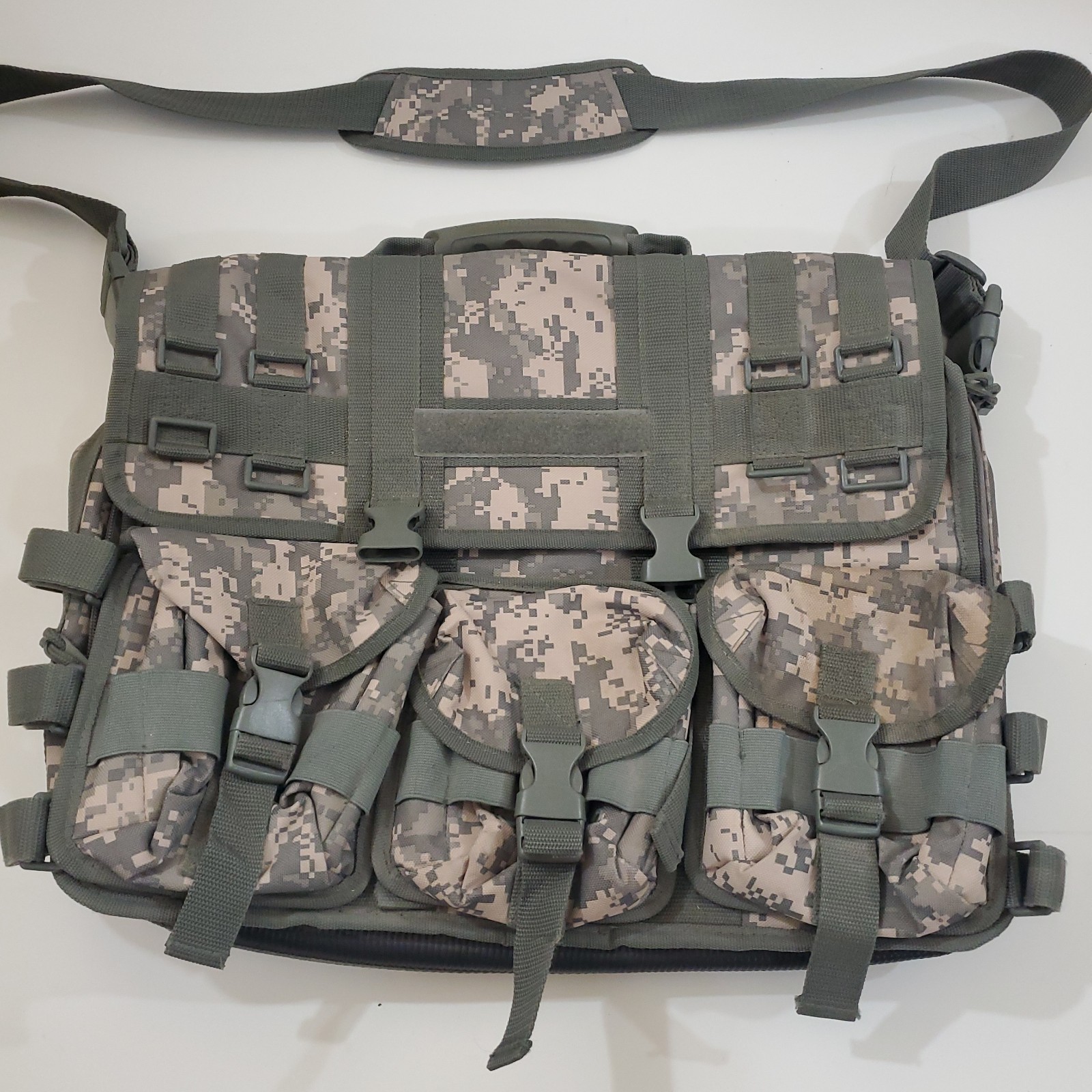 Code Alpha Gray Digital Camo Laptop Shoulder Bag