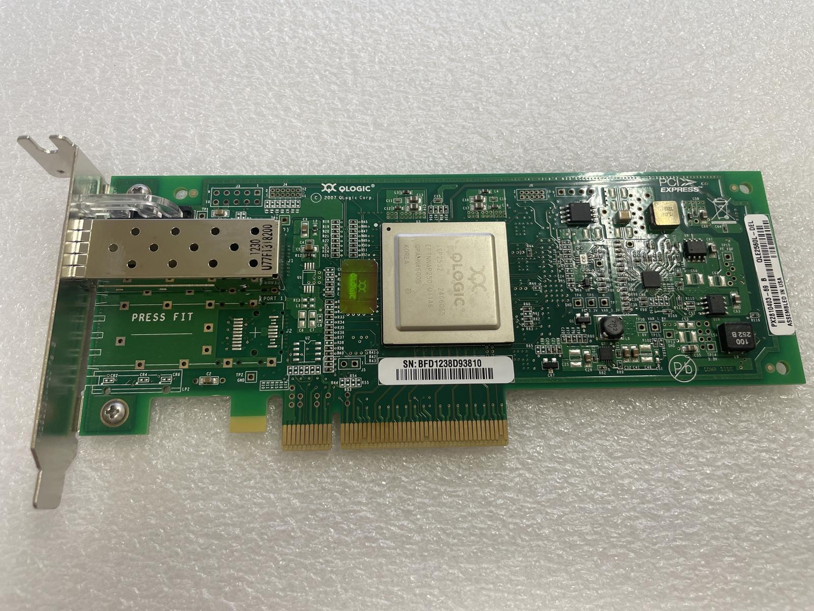 QLOGIC QLE2560L-DEL DELL 0W62DW SINGLE PORT NETWORK ADAPTER