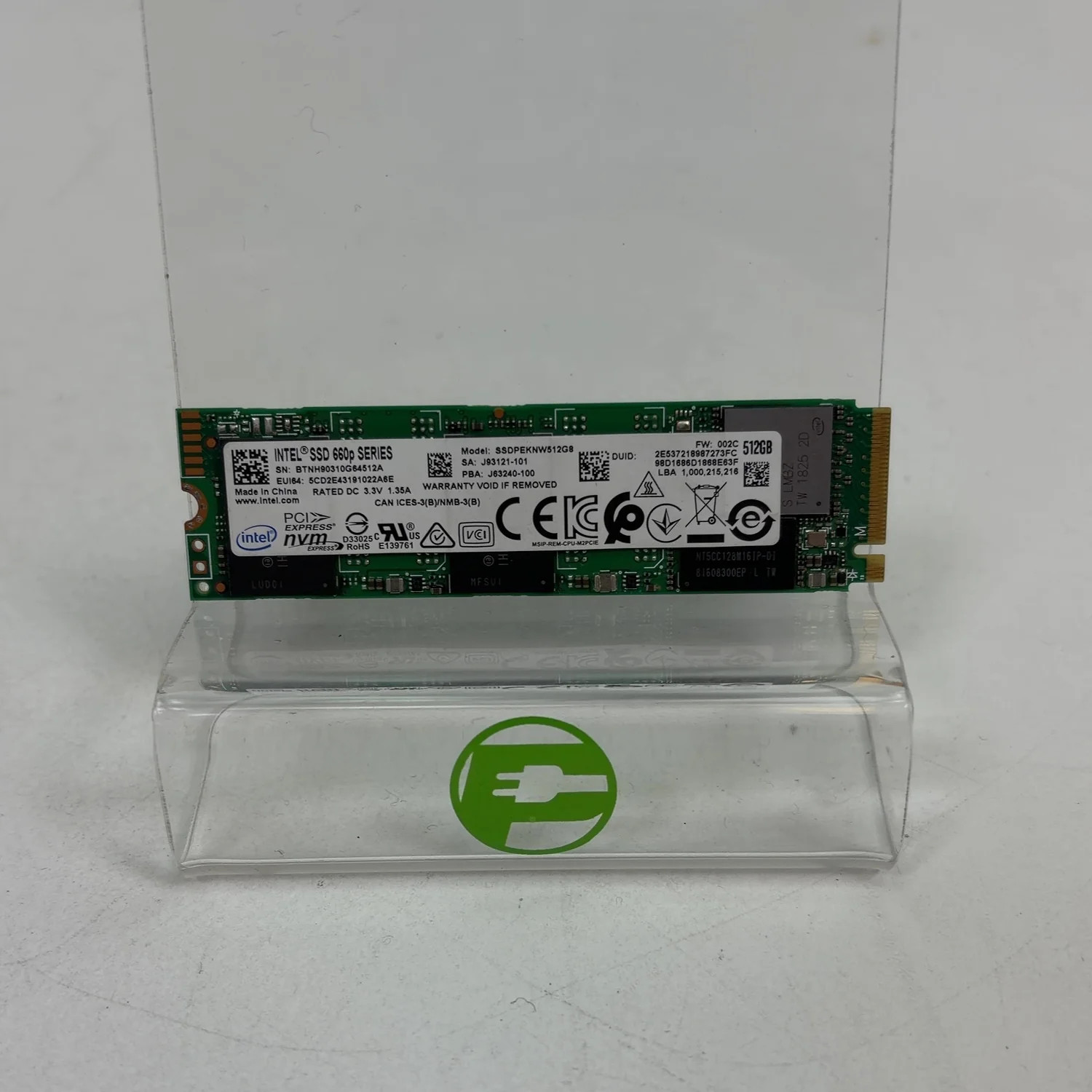 Intel 660p Series 512GB M.2 2280mm NVMe Gen 3.0 x 4 SSD SSDPEKNW512GB