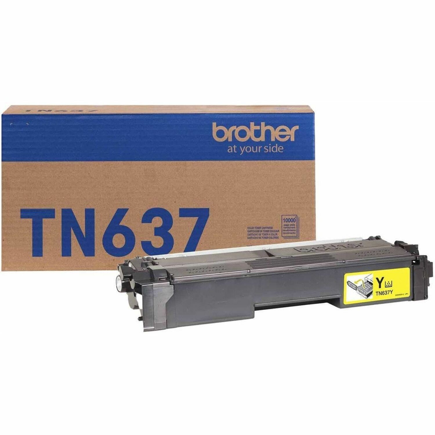 Brother TN637Y Original Ultra High Yield Laser Toner Cartridge - Yellow Pack