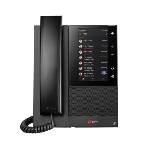 HP Poly 82Z79AA CCX 505 Business Media Phone for Microsoft Teams and PoE-enabled