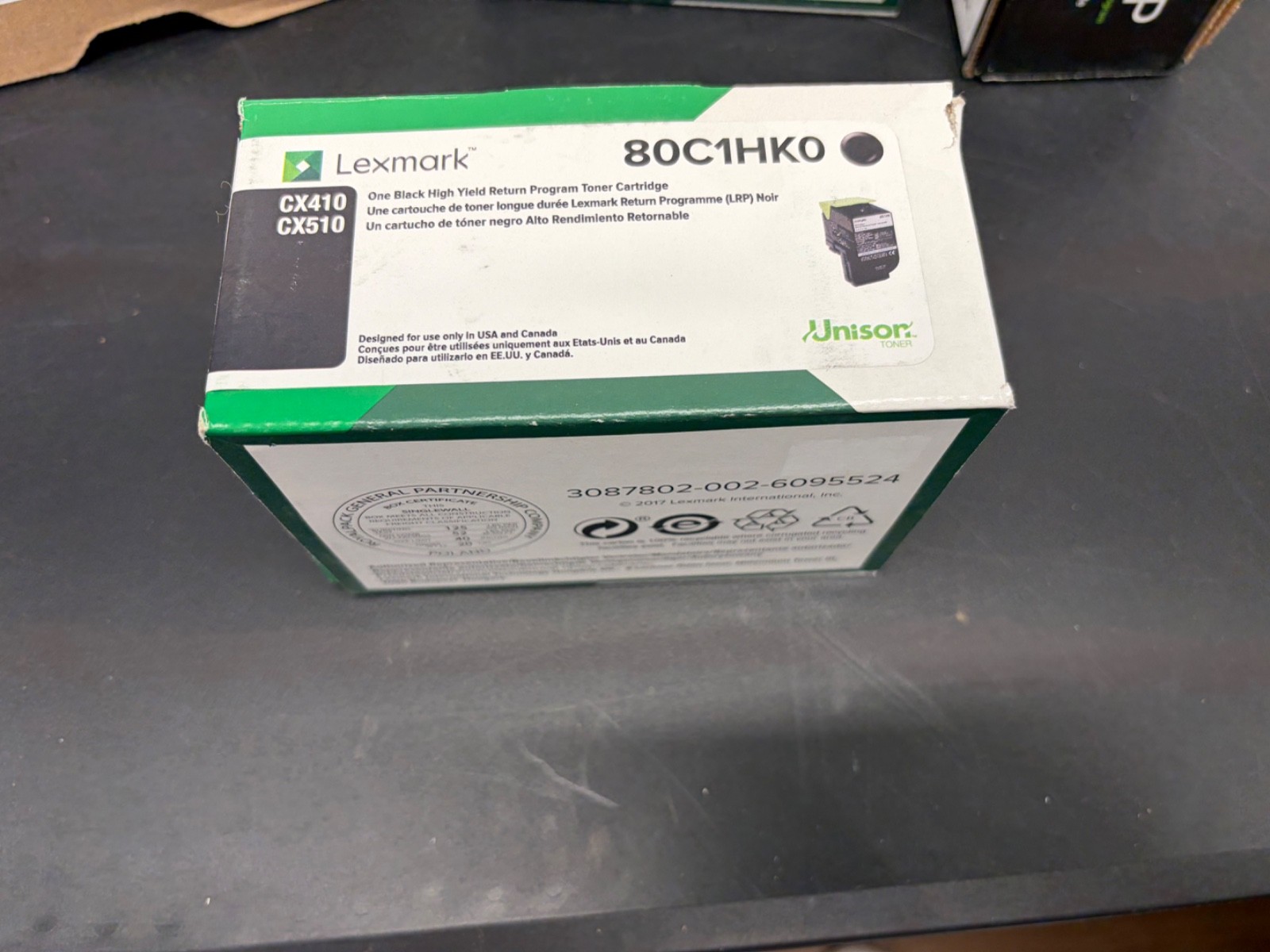 Lexmark 80C1HK0 CX410 CX510 Black High Yield Toner Cartridge