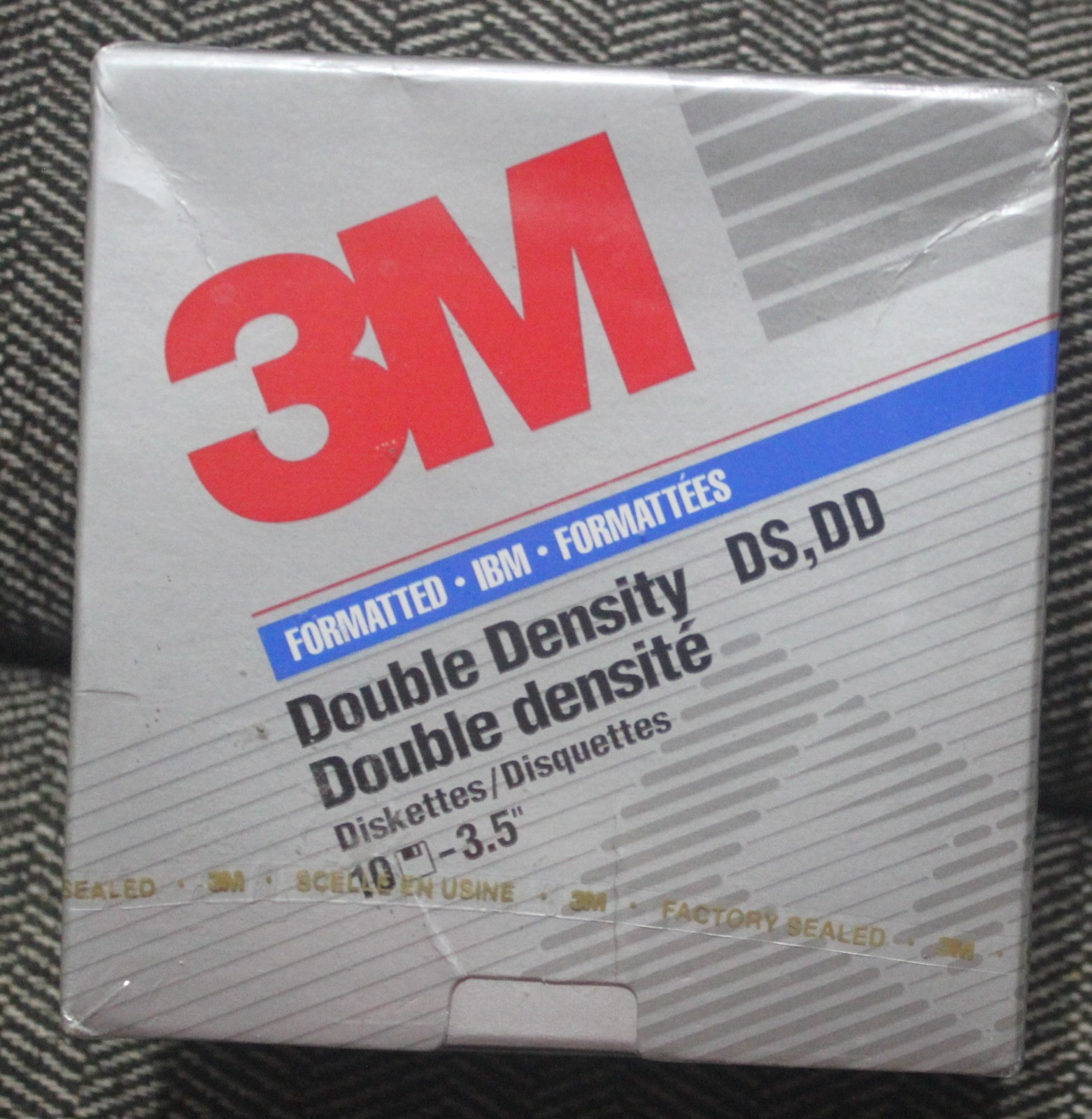 3M DS DD 3.5" Diskettes Formatted IBM 10 Pack - New, Sealed