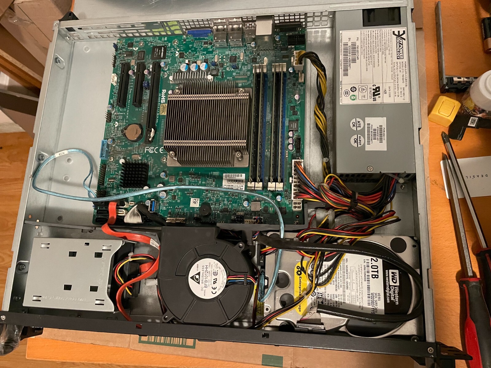 Supermicro 1U Server CSE-512 X10SLM+-LN4F Xeon E3-1241 v3 16GB 1TB Quad LAN