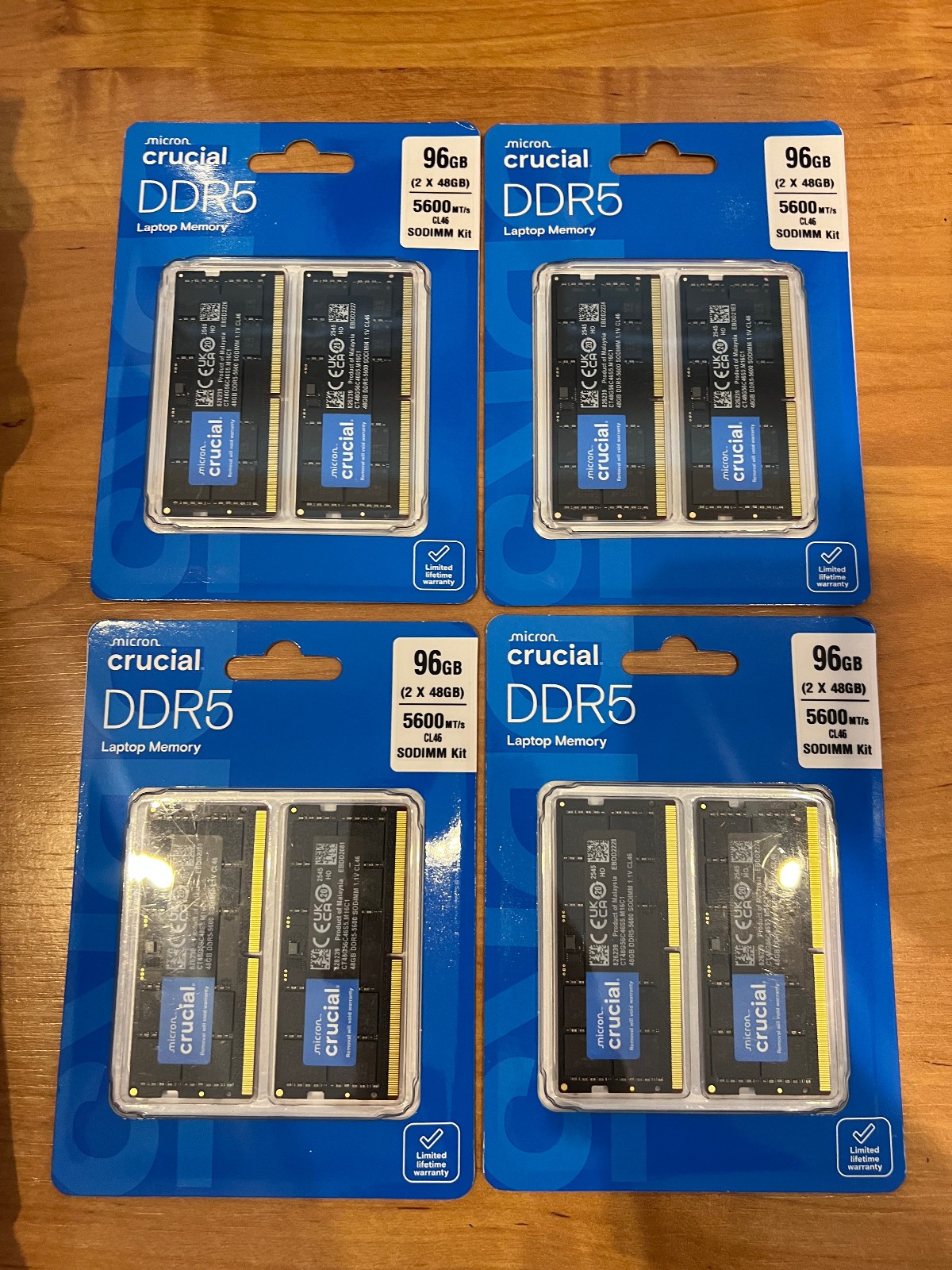 Crucial 96GB ddr5 sodimm kit 2x48gb 5600MHz