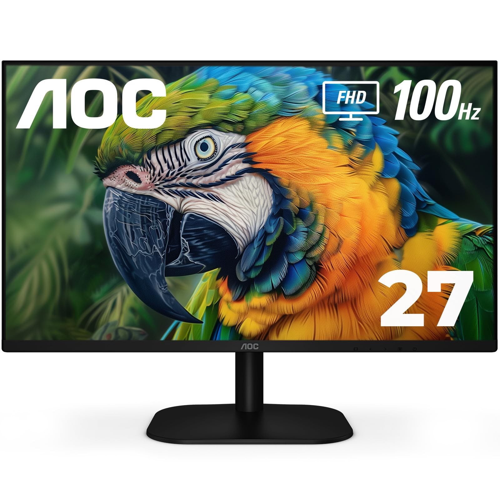 27B2H2 27” Frameless Monitor, 1920x1080, 100Hz, 101% sRGB, for Home