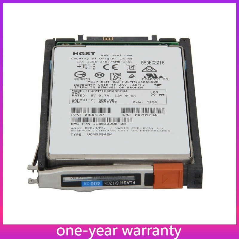 005051590 EMC Unity 005051590 005051586 400GB SAS D3-2S12FX-400 2.5" 12Gb SSD