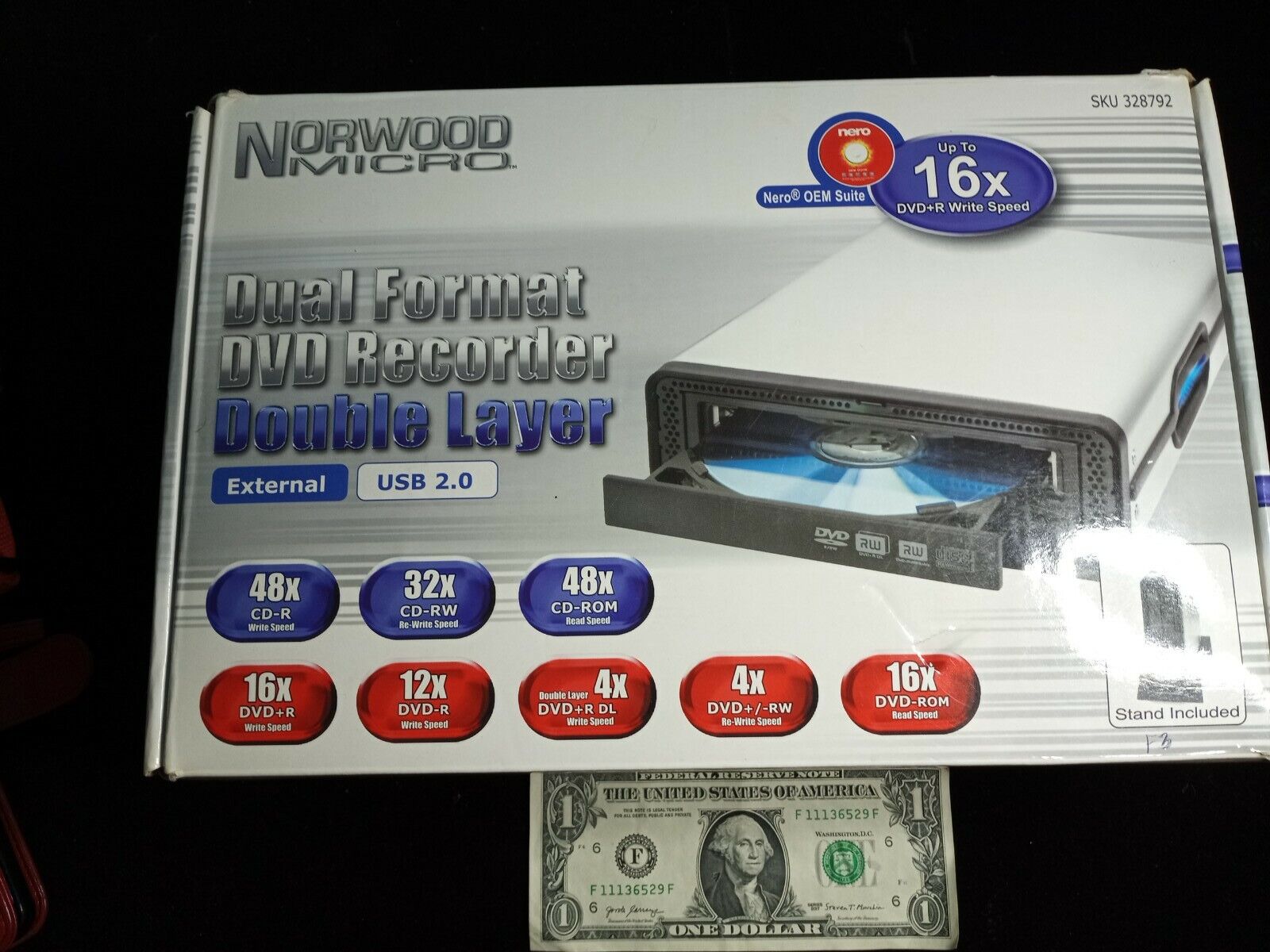 NORWOOD MICRO 16X DVD+/-R WRITE SPEED DUAL FORMAT DVD RECORDER , DOUBLE LAYER