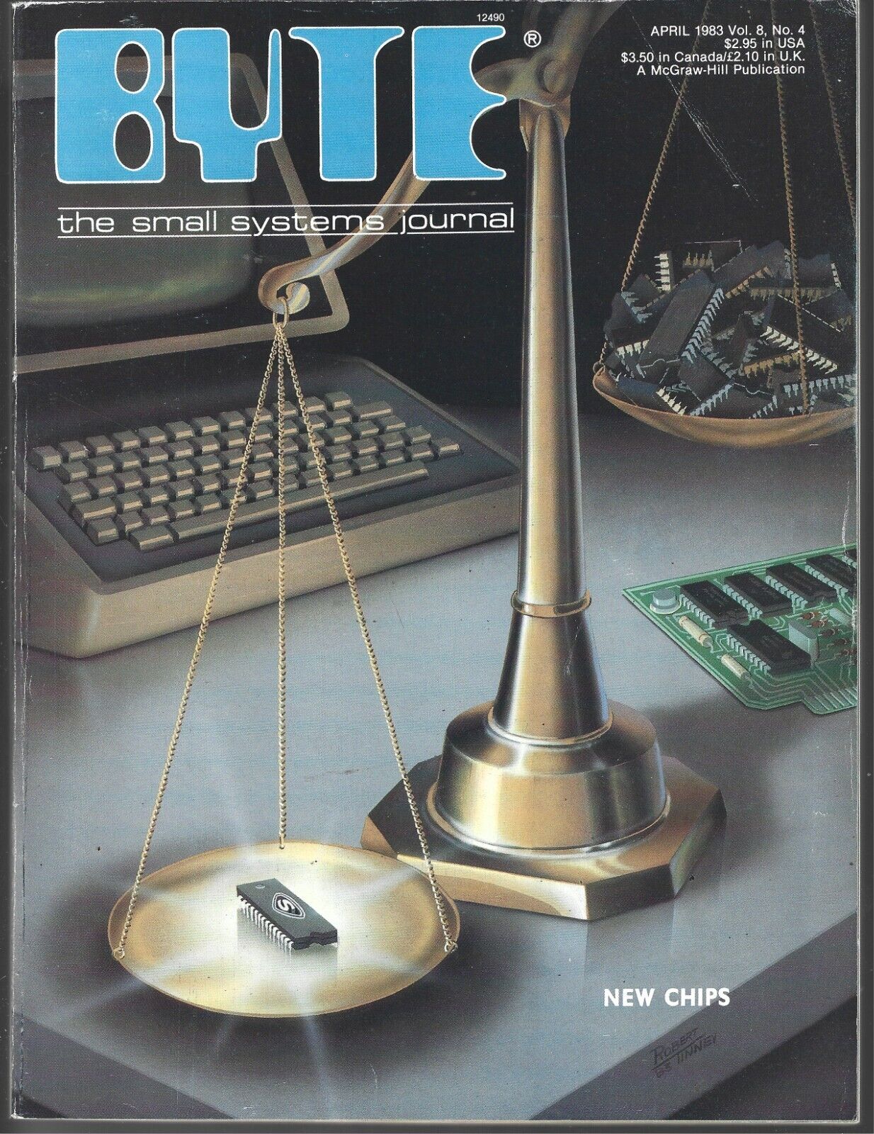 BYTE THE SMALL SYSTEMS JOURNAL MAGAZINE APRIL 1983 VOL. 8 NO. 4 (VG/FN)