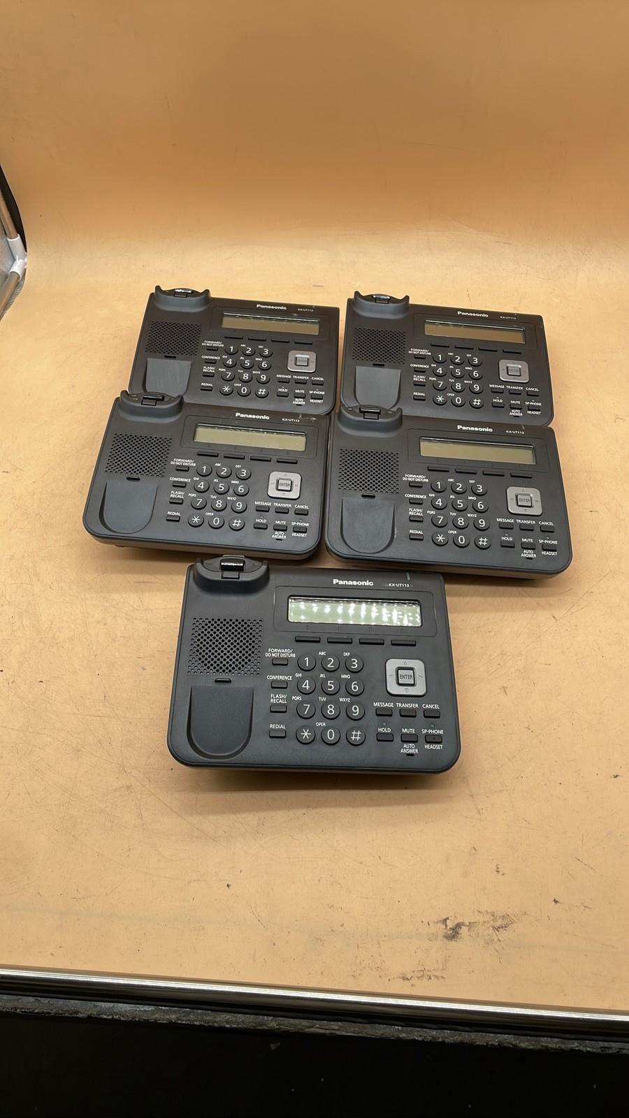 Panasonic KX-UT113-B Business SIP Desk Phone Base Units Only Lot of 5