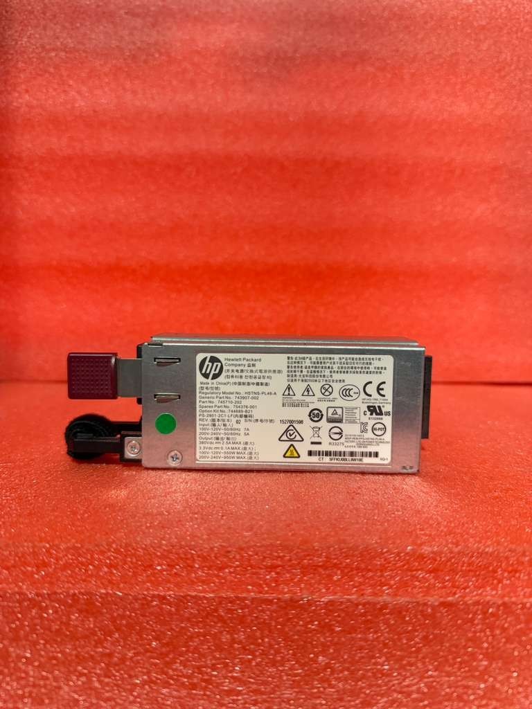 754376-001 HP 800W900W Gold AC Power Supply  743907-002 744689-B21 745710-202
