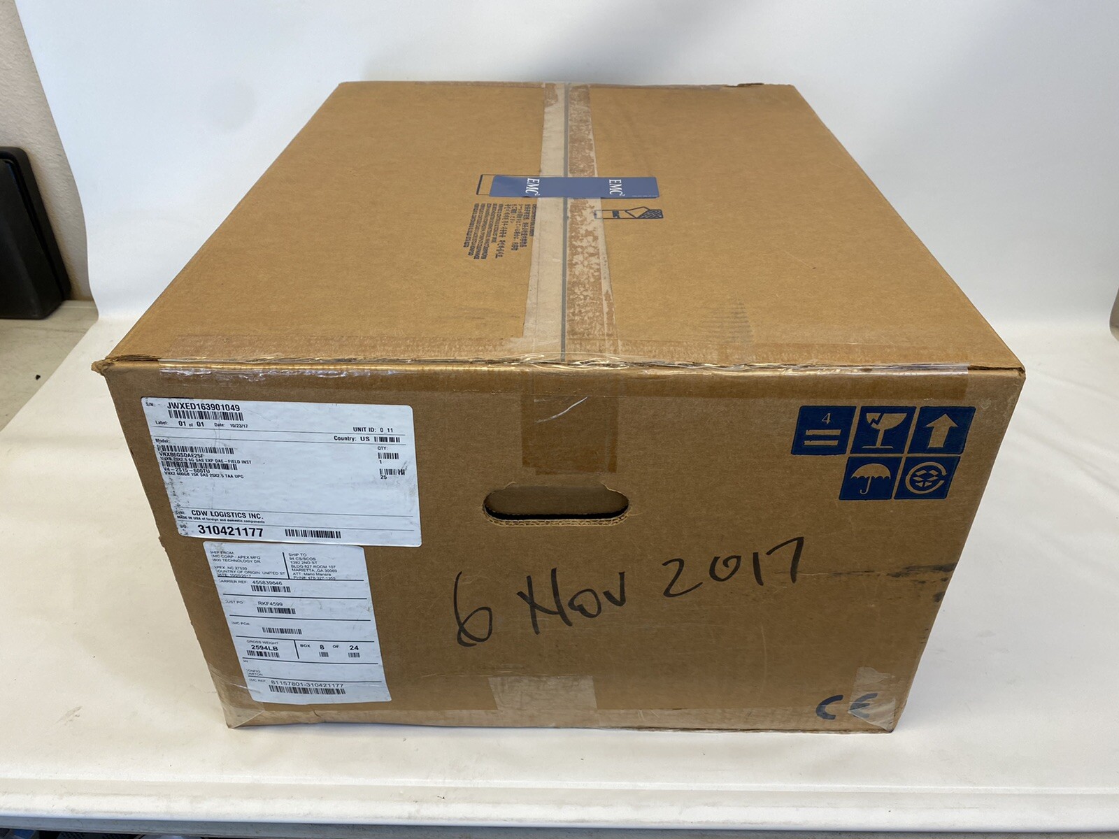 New EMC SAE VNXB6GSDAE25F 25 2.5'' Bay SAS Storage Array -25x 600GB HDD PRFB