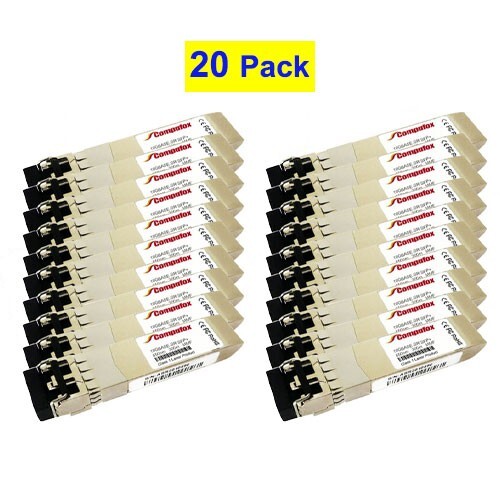 20PK Mikrotik S+85DLC03D Compatible 10GBASE-SR SFP+ (MMF, 850nm, 300m, DOM)