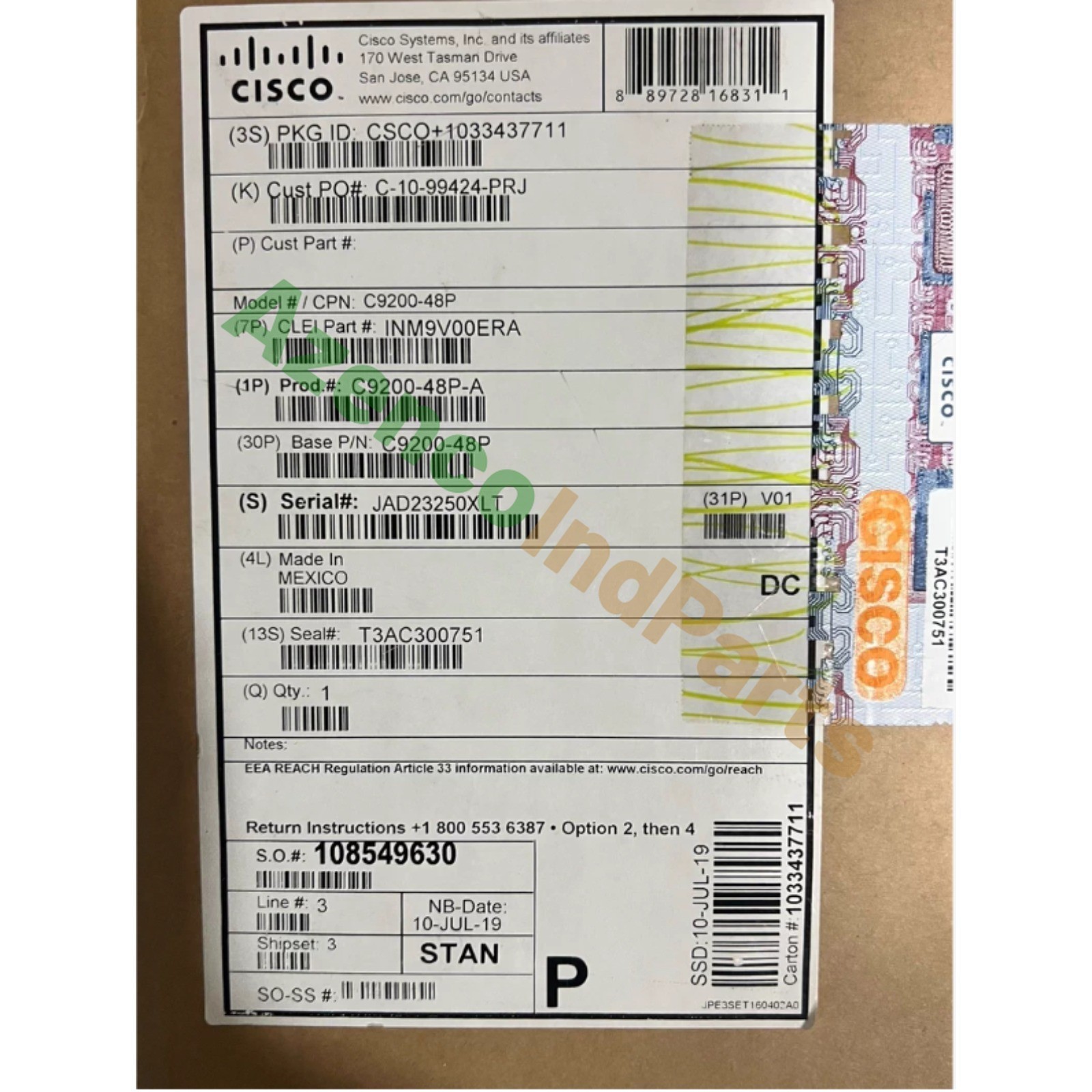 1PCS New Cisco C9200-48P-A Catalyst 9200 48-port PoE+ Switch Fast Delivery