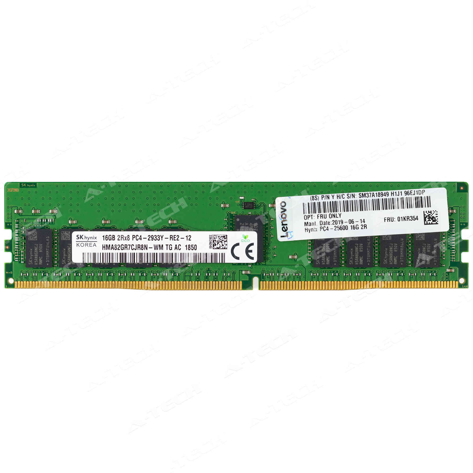 IBM-Lenovo 16GB DDR4-2933 RDIMM 4ZC7A08708 4ZC7A62799 01KR354 Server Memory RAM