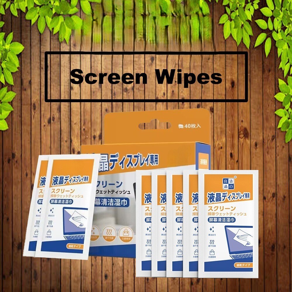 Monitor Touch Pad Handphone Screen Cleaning Wet Tissue  40pcs per Box
